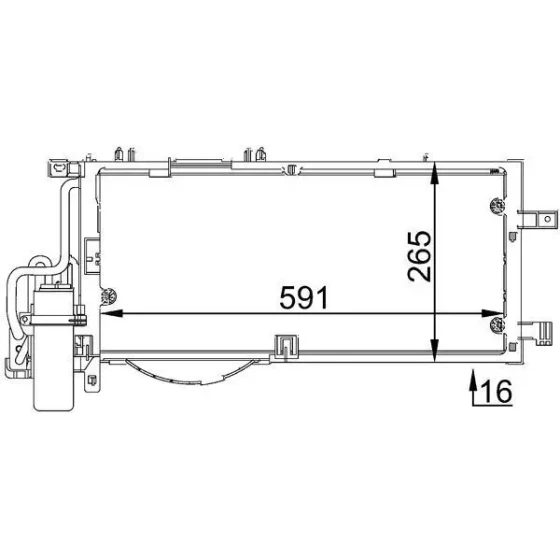 Mahle Klima Radyatörü – AC309001S ürün görseli
