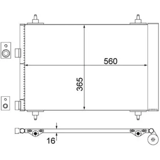 Mahle Klima Radyatörü – AC315000S / OEM 9638574080 ürün görseli