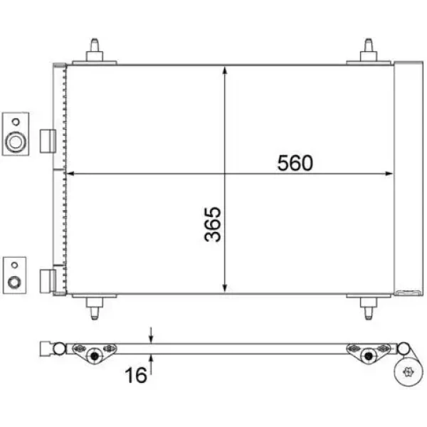 Mahle Klima Radyatörü – AC315000S / OEM 9638574080