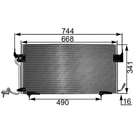 Mahle Klima Radyatörü – AC342000S ürün görseli