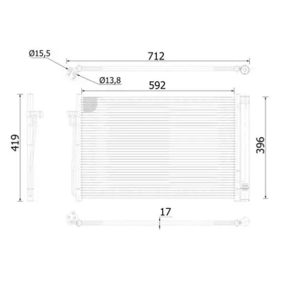 Mahle Klima Radyatörü – AC344000S ürün görseli