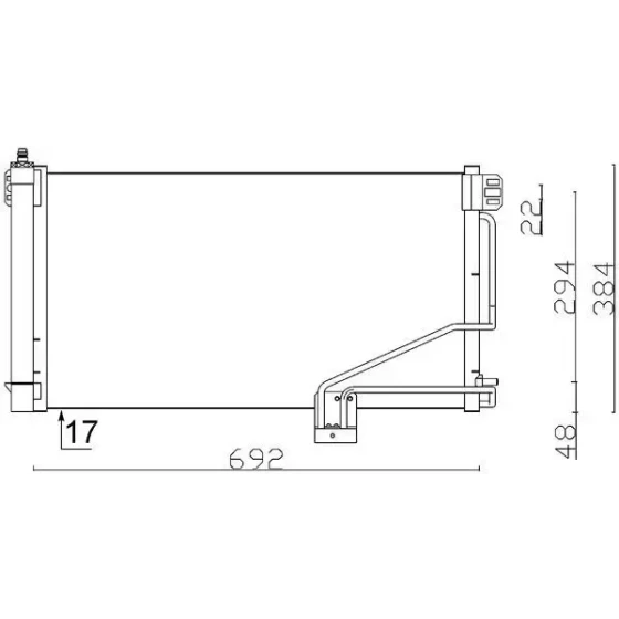 Mahle Klima Radyatörü – AC347001S ürün görseli