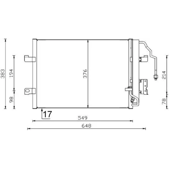 Mahle Klima Radyatörü – AC348000S ürün görseli