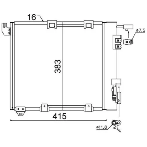 Mahle Klima Radyatörü – AC349000S ürün görseli