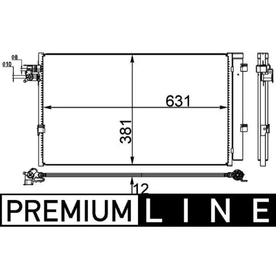 Mahle Klima Radyatörü – AC38000P / OEM 64539364258 ürün görseli