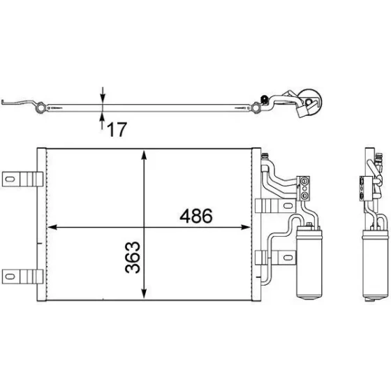 Mahle Klima Radyatörü – AC409000S / OEM 1850094 ürün görseli