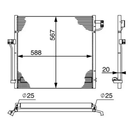 Mahle Klima Radyatörü – AC41000S / OEM A0995000002 ürün görseli