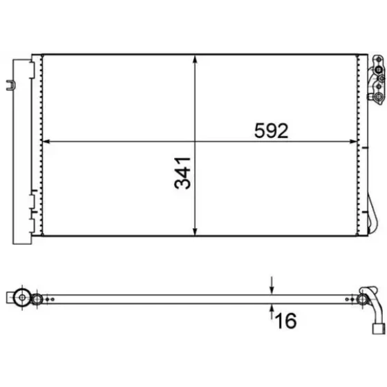 Mahle Klima Radyatörü – AC414001S ürün görseli