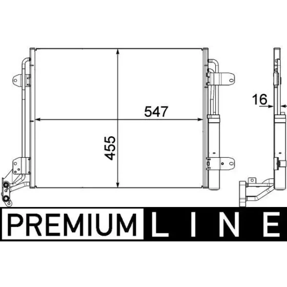Mahle Klima Radyatörü – AC454000P / OEM 5N0820411D ürün görseli