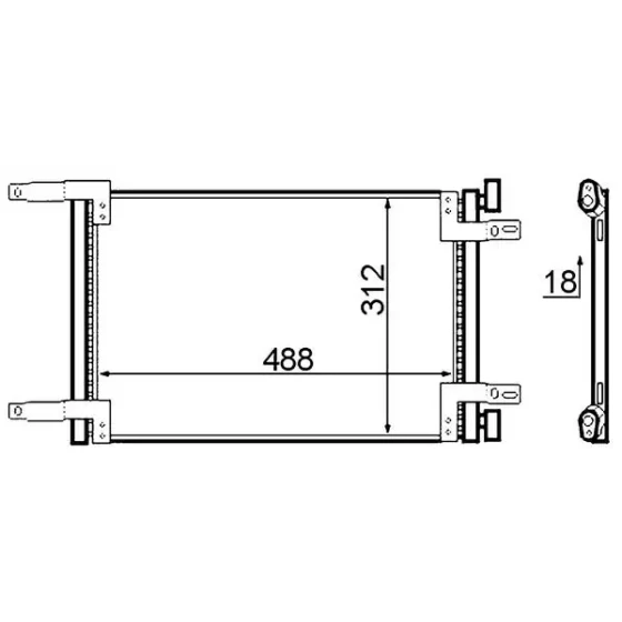 Mahle Klima Radyatörü – AC516000S / OEM 46811208 ürün görseli