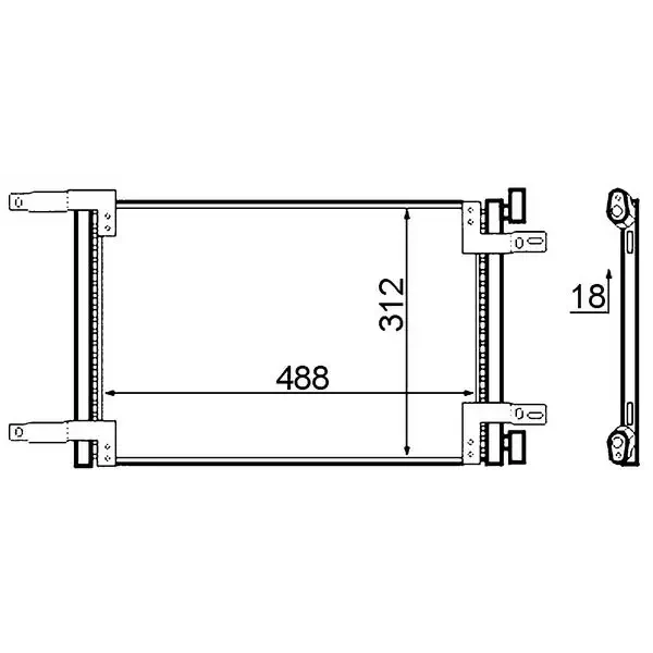 Mahle Klima Radyatörü – AC516000S / OEM 46811208