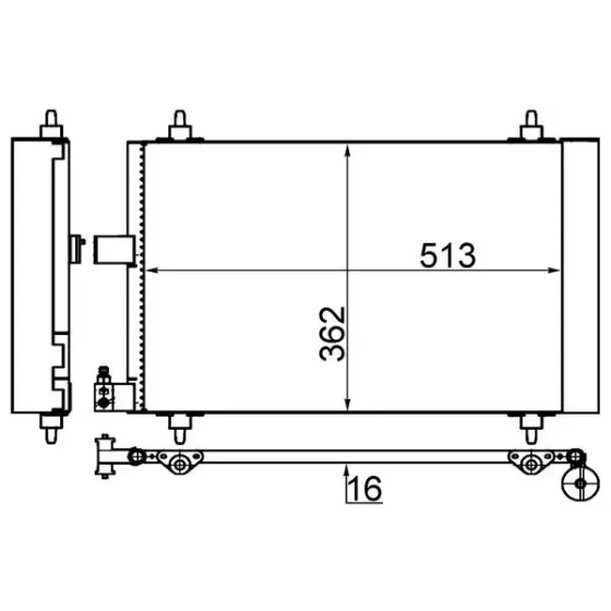 Mahle Klima Radyatörü – AC585001S ürün görseli