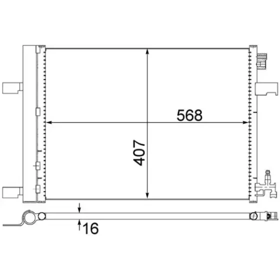 Mahle Klima Radyatörü – AC636000S ürün görseli