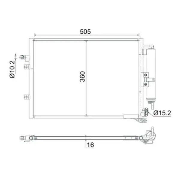 Mahle Klima Radyatörü – AC721000S / OEM 8200688392
