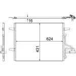 Mahle Klima Radyatörü – AC732000S / OEM 8V4119710AB