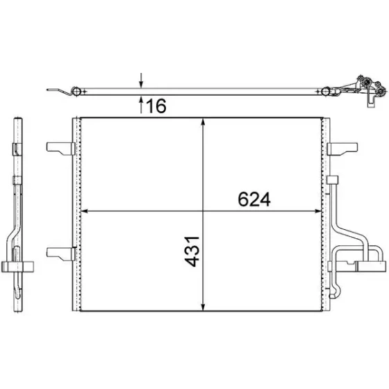 Mahle Klima Radyatörü – AC732000S / OEM 8V4119710AB ürün görseli