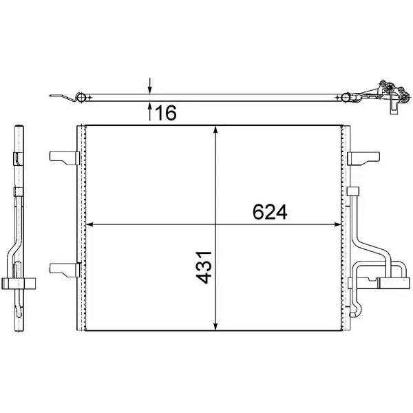 Mahle Klima Radyatörü – AC732000S / OEM 8V4119710AB