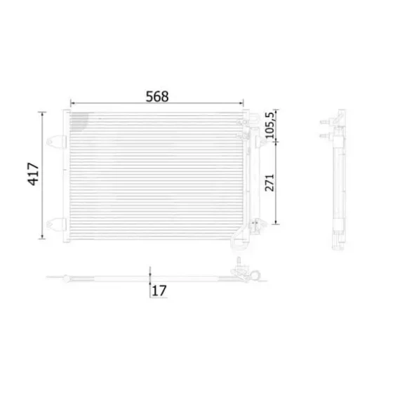 Mahle Klima Radyatörü – AC734000S ürün görseli
