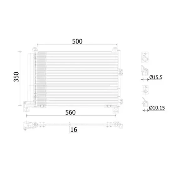 Mahle Klima Radyatörü – AC905000S ürün görseli