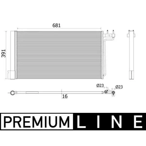 Mahle Klima Radyatörü – AC941000P ürün görseli