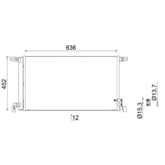 Mahle Klima Radyatörü – AC952000S / OEM 4M0816421D ürün görseli