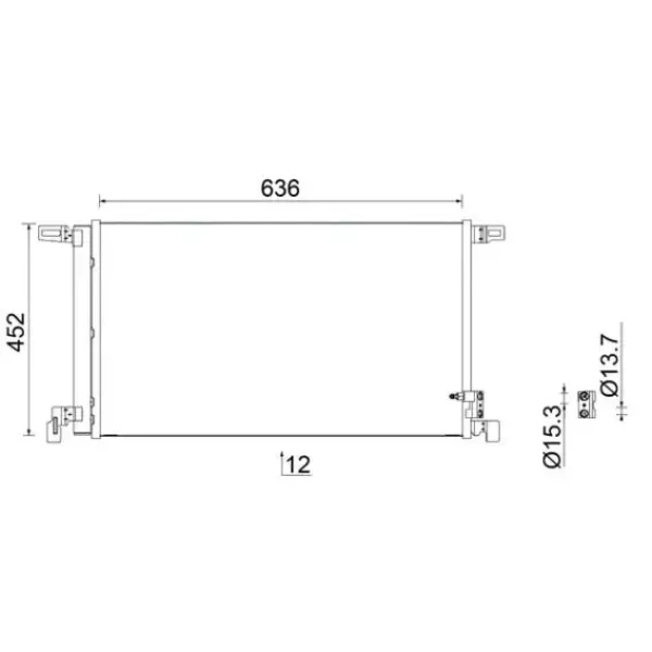 Mahle Klima Radyatörü – AC952000S / OEM 4M0816421D