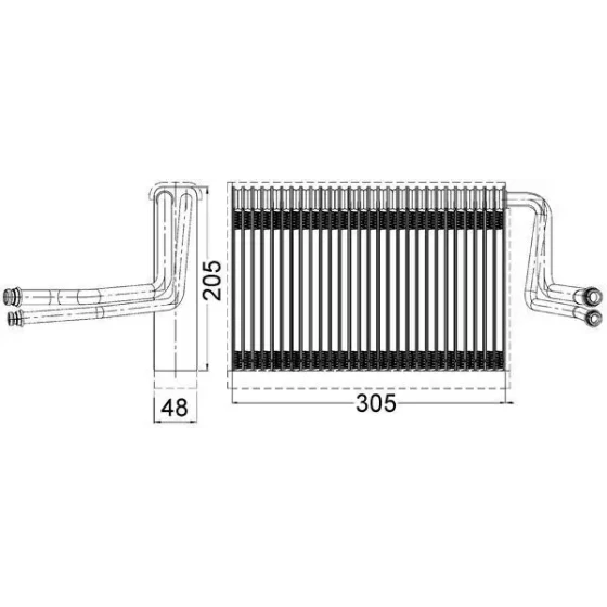 Mahle Klima Radyatörü – AE113000S / OEM 64119256346 ürün görseli