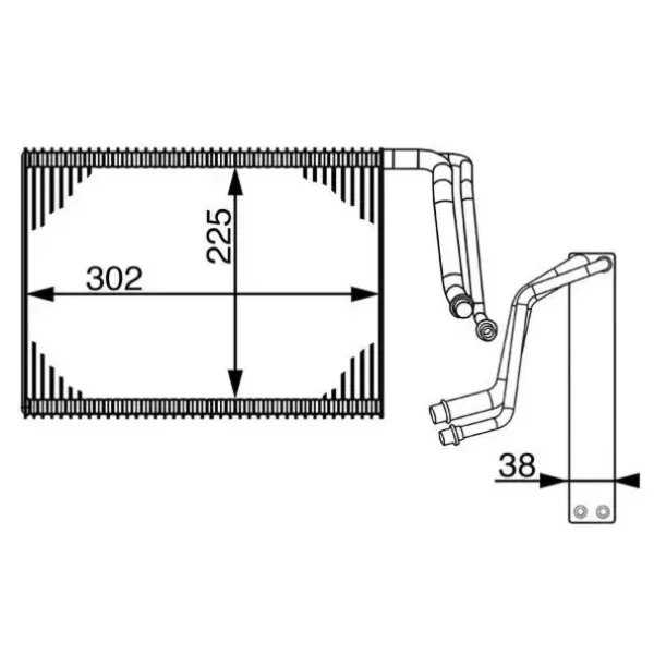 Mahle Klima Radyatörü – AE143000S / OEM 64116975554