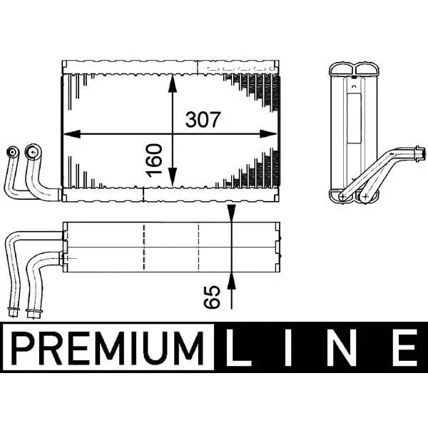 Mahle Klima Radyatörü – AE68000P / OEM 64116946043