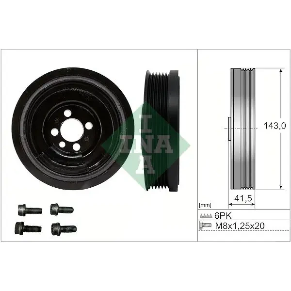INA Krank Kasnağı – 544018220 / OEM 04B105243B