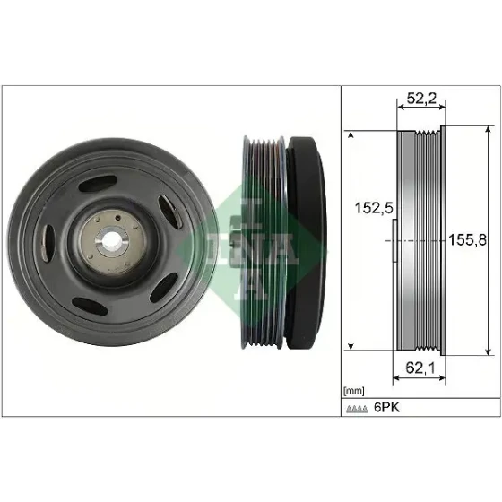 INA Krank Kasnağı – 544051510 / OEM 123038345R ürün görseli
