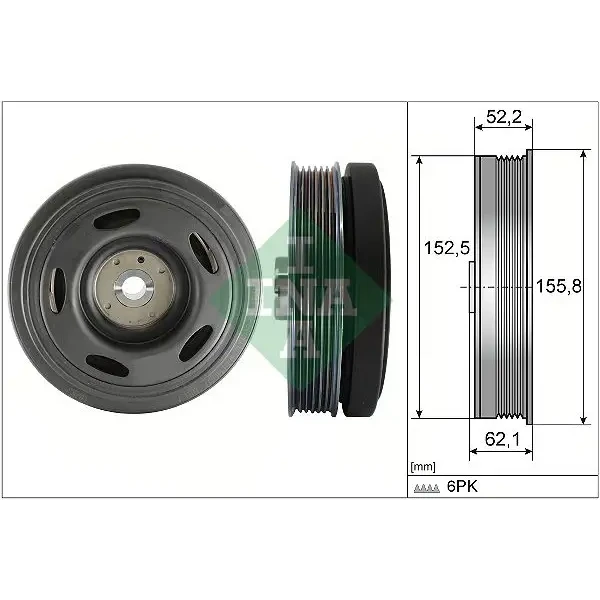 INA Krank Kasnağı – 544051510 / OEM 123038345R