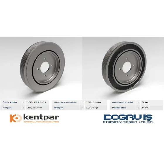 Kentpar Krank Kasnağı – K11601 ürün görseli