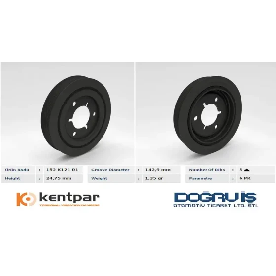 Kentpar Krank Kasnağı – K12101 ürün görseli
