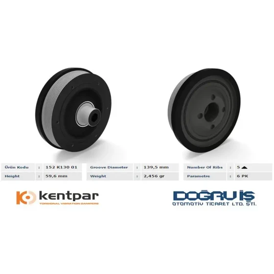 Kentpar Krank Kasnağı – K13001 ürün görseli