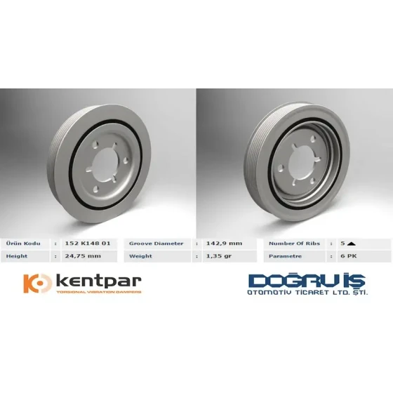 Kentpar Krank Kasnağı – K14801 ürün görseli