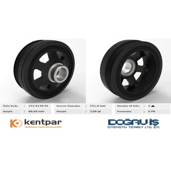 Kentpar Krank Kasnağı – K15001 ürün görseli