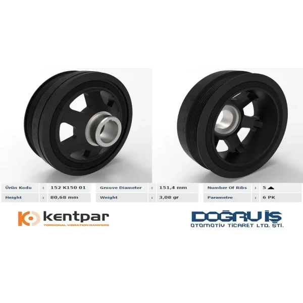 Kentpar Krank Kasnağı – K15001