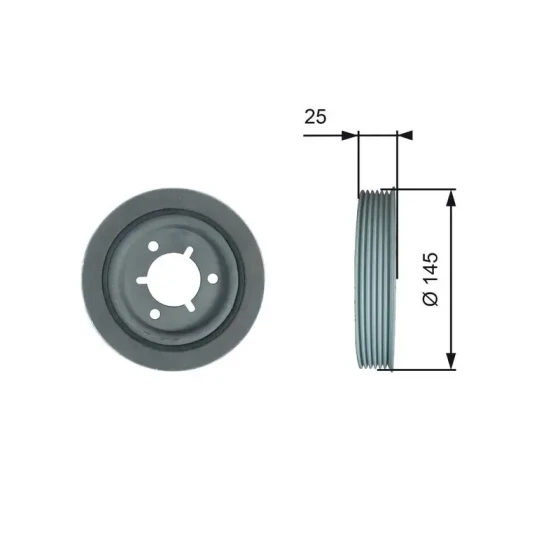 Gates Krank Kasnağı – TVD1056 / OEM 0515S1 ürün görseli