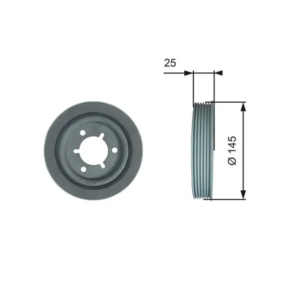 Gates Krank Kasnağı – TVD1056 / OEM 0515S1