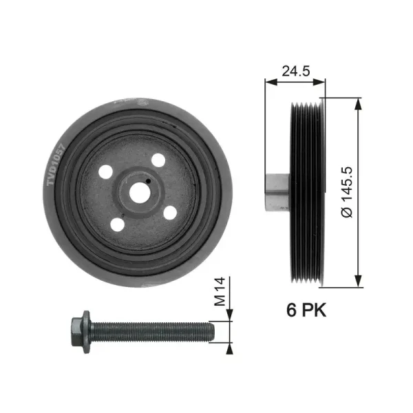 Gates Krank Kasnağı – TVD1057A