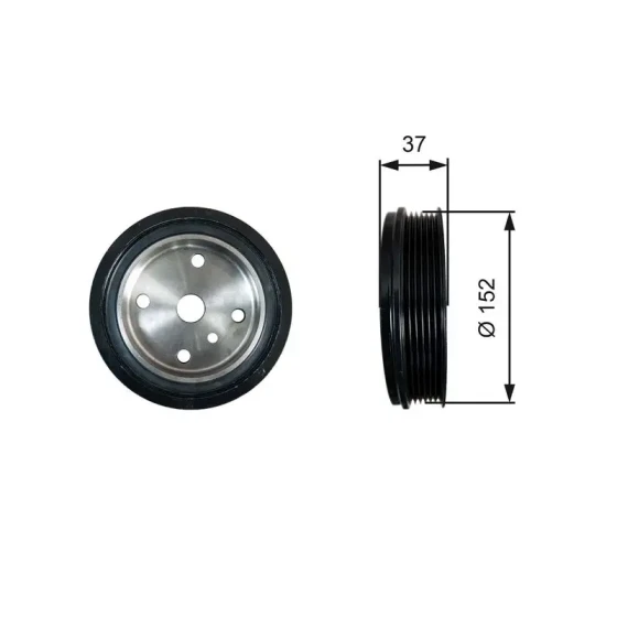 Gates Krank Kasnağı – TVD1137 / OEM 30731865 ürün görseli