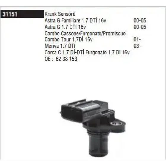 Doduco Krank Sensörü – 31151 / OEM 6268153 ürün görseli