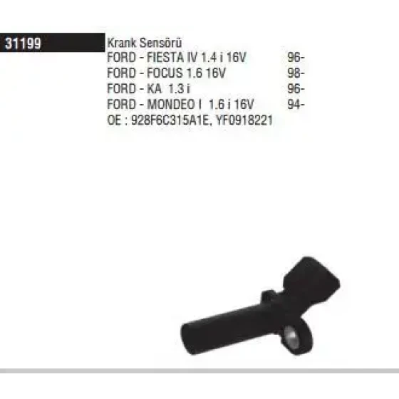 Doduco Krank Sensörü – 31199 / OEM 928F6C315A1E ürün görseli