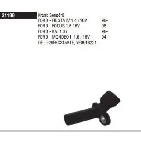 Doduco Krank Sensörü – 31199 / OEM 928F6C315A1E