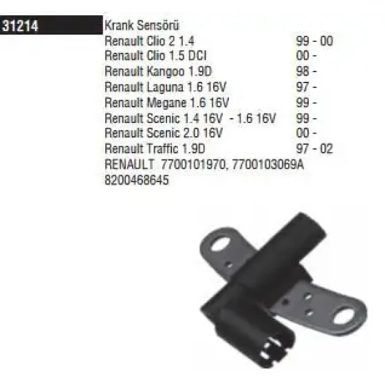 Doduco Krank Sensörü – 31214 / OEM 8200647554 ürün görseli