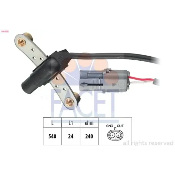 Facet Krank Sensörü – 9.0020 / OEM 7700742635 ürün görseli