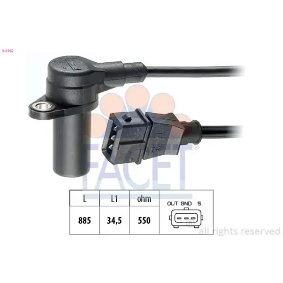 Facet Krank Sensörü – 9.0162 / OEM 90483739 ürün görseli