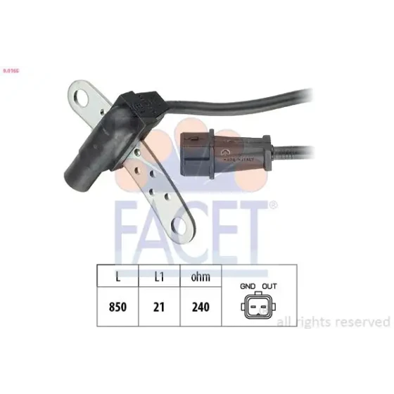 Facet Krank Sensörü – 9.0165 / OEM 308164912 ürün görseli
