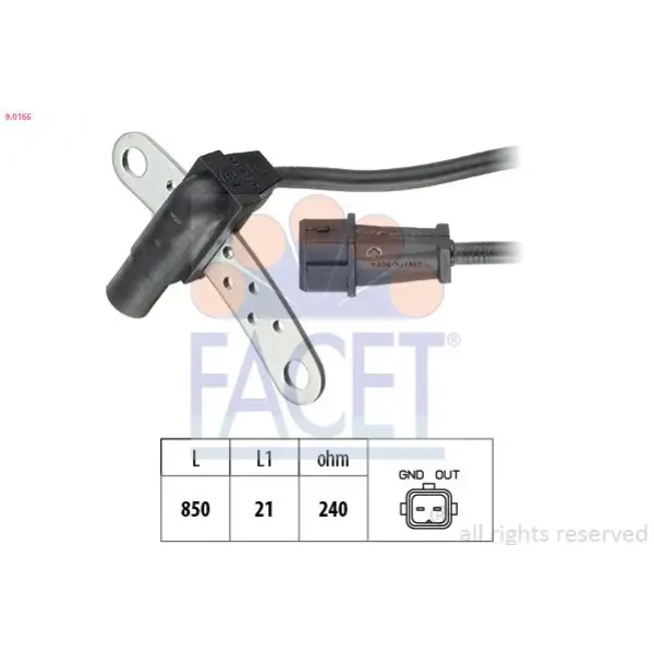 Facet Krank Sensörü – 9.0165 / OEM 308164912